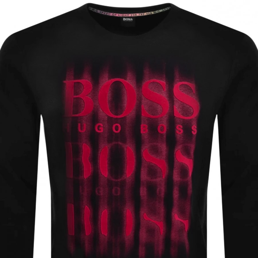 Alternative Image for ProductBOSS WBlurry Sweatshirt Black2